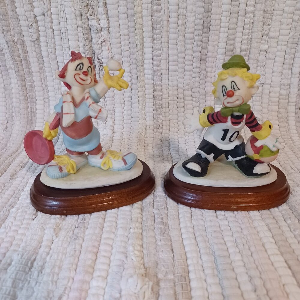 Set of 2 House of Zog Clowns, The Cook & The Basketball Player